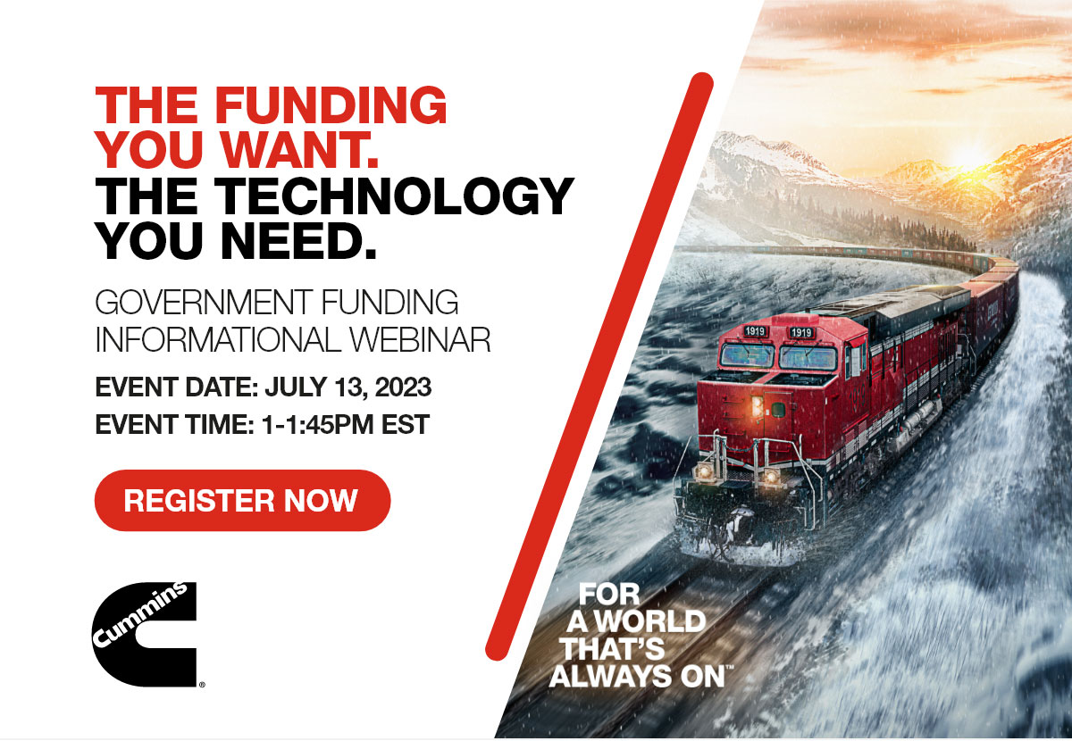 The Funding you want. The Technology You Need. Government Funding Informational Webinar. Event Date: July 13, 2023. Event Time: 1-1:45PM EST. Register Now. Cummins / For A World That's Always On