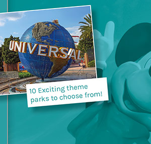 10 Exciting theme parks to choose from!